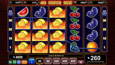 Slot 40 Super Hot la Circus Casino