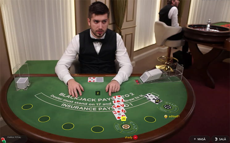 Blackjack live la Unibet Casino