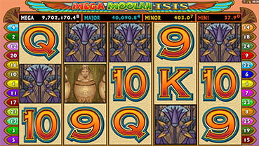 Slot cu jackpot Mega Moolah Isis