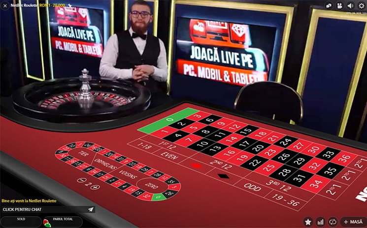 NetBet Roulette cu dealeri profesionisti