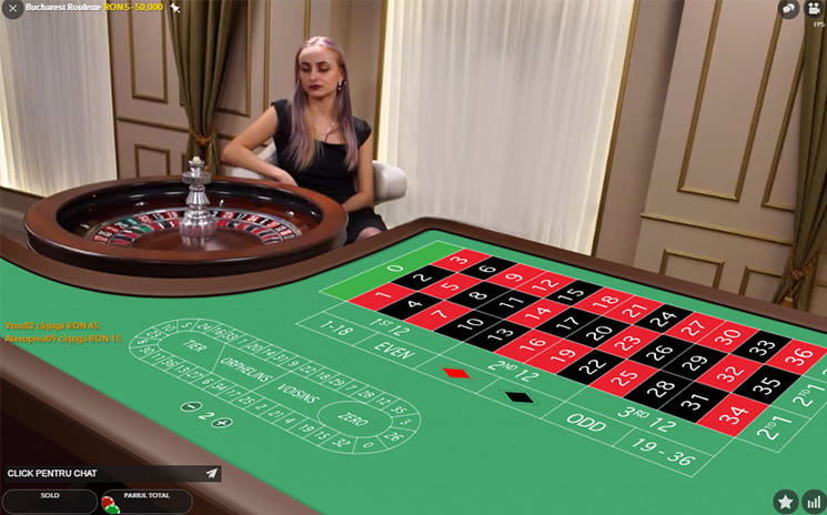 Dealer live la Bucharest Roulette!