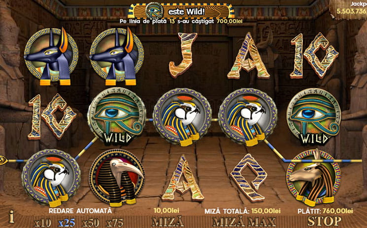 Slot Rise of Pharaohs la 888 Casino Romania